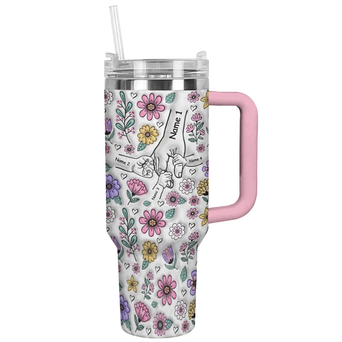 Spheregoods Personalized Tumbler Holding Hands