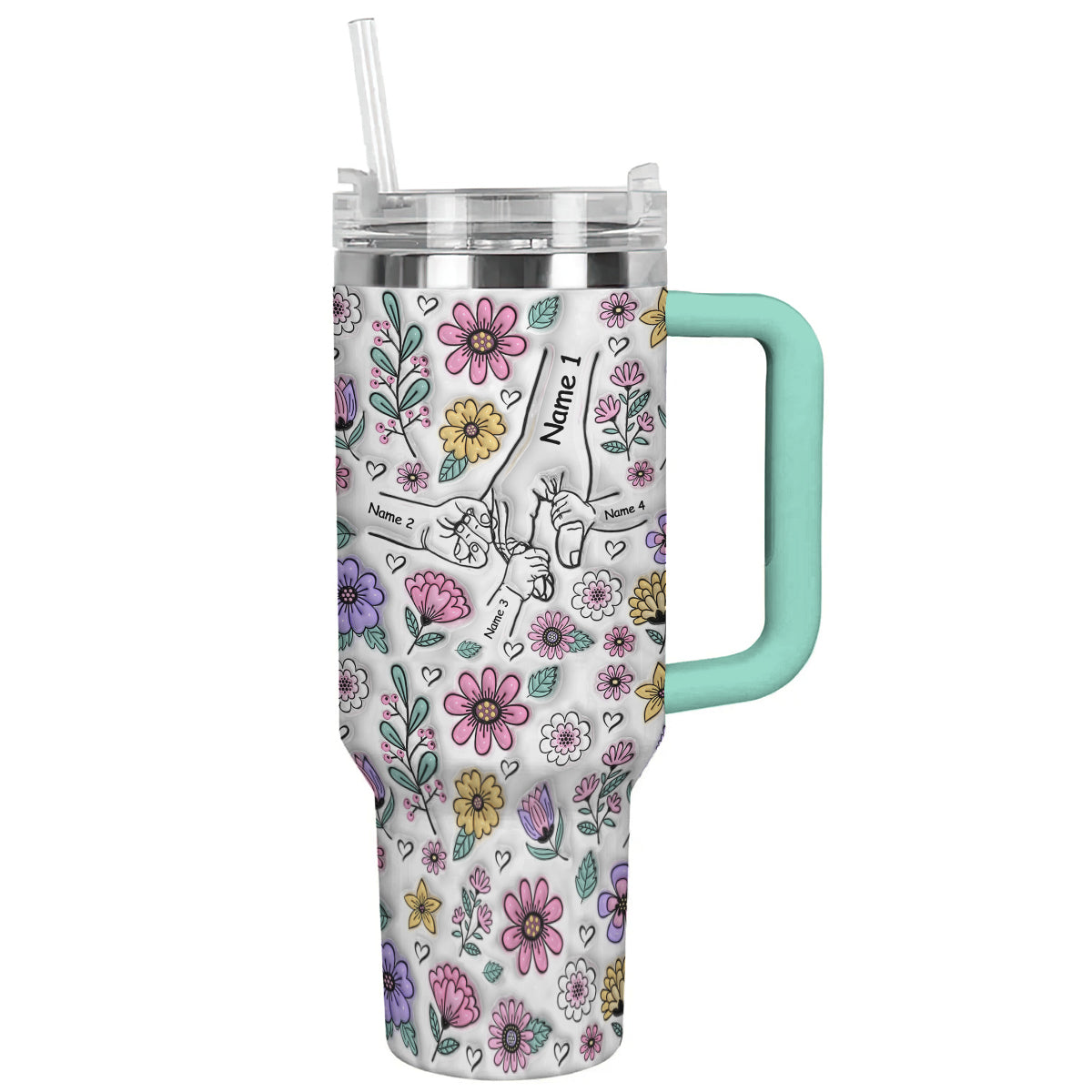 Spheregoods Personalized Tumbler Holding Hands