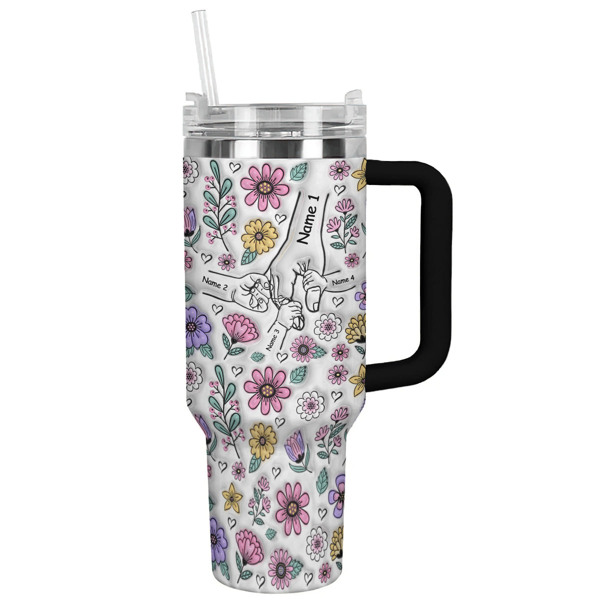 Spheregoods Personalized Tumbler Holding Hands