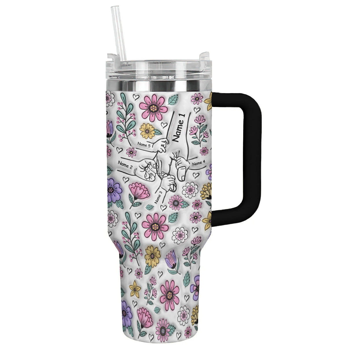 Spheregoods Personalized Tumbler Holding Hands