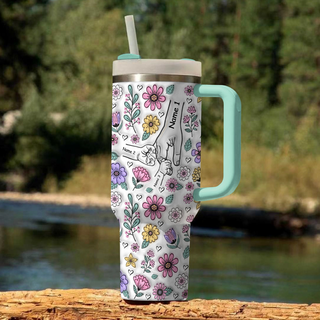Spheregoods Personalized Tumbler Holding Hands