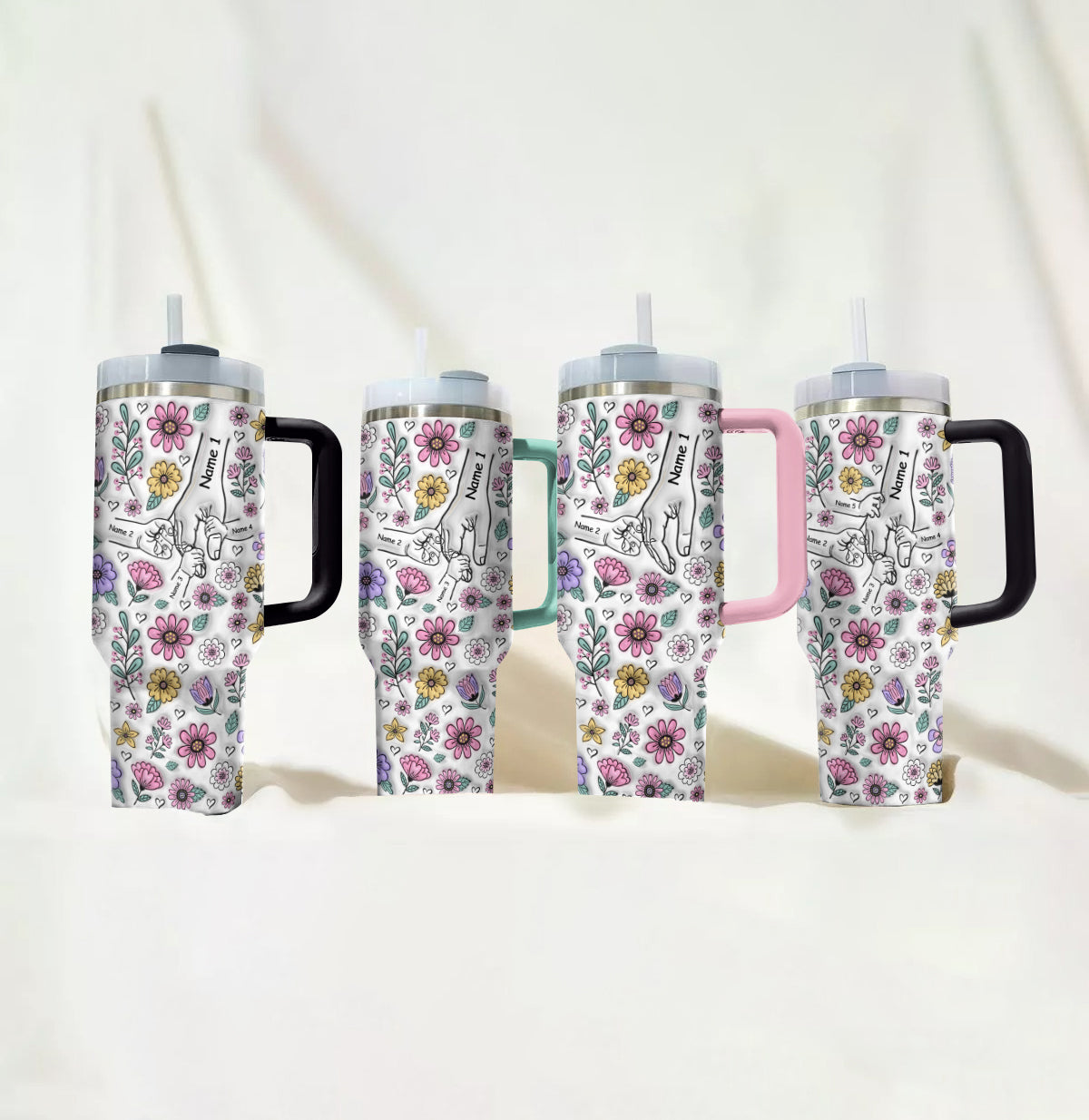 Spheregoods Personalized Tumbler Holding Hands