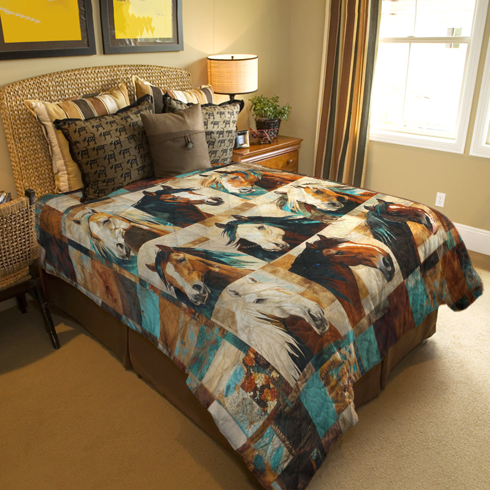 Spheregoods Quilt 3-Piece Set Horse