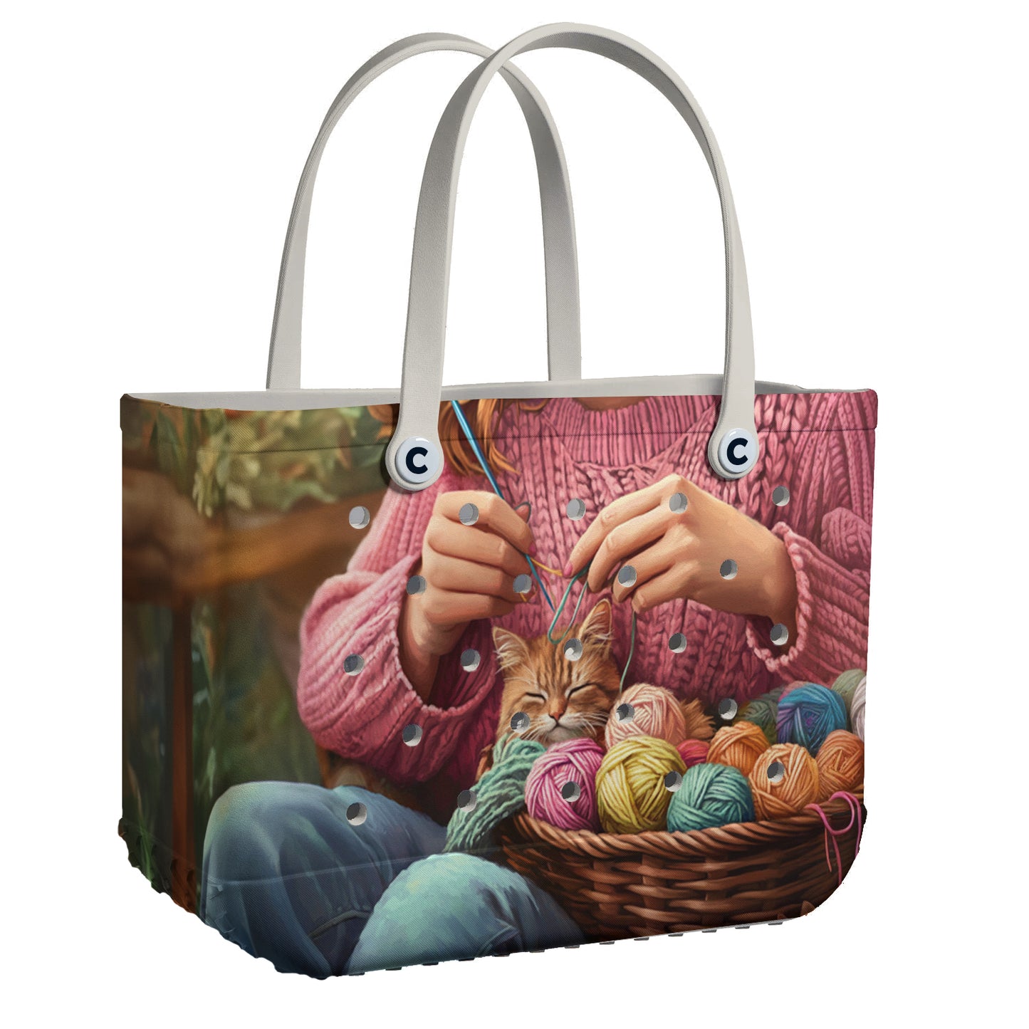 Spheregoods Cee™ Bag Knitting Kitty