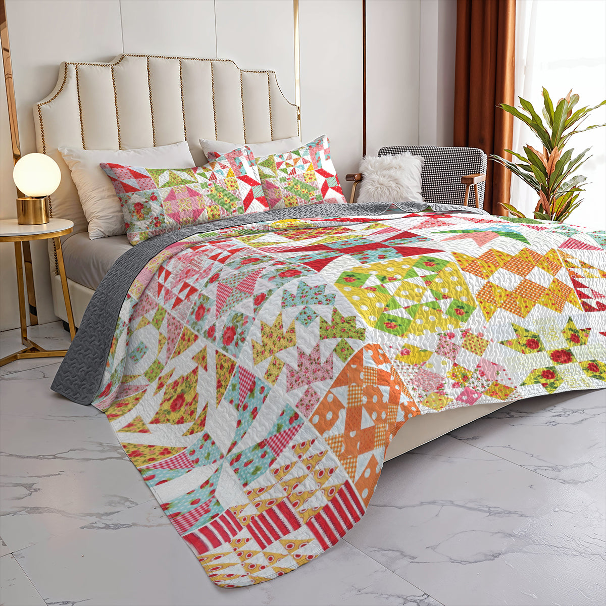 Spheregoods All Season Quilt 3-Piece Set Love you to the moon and back