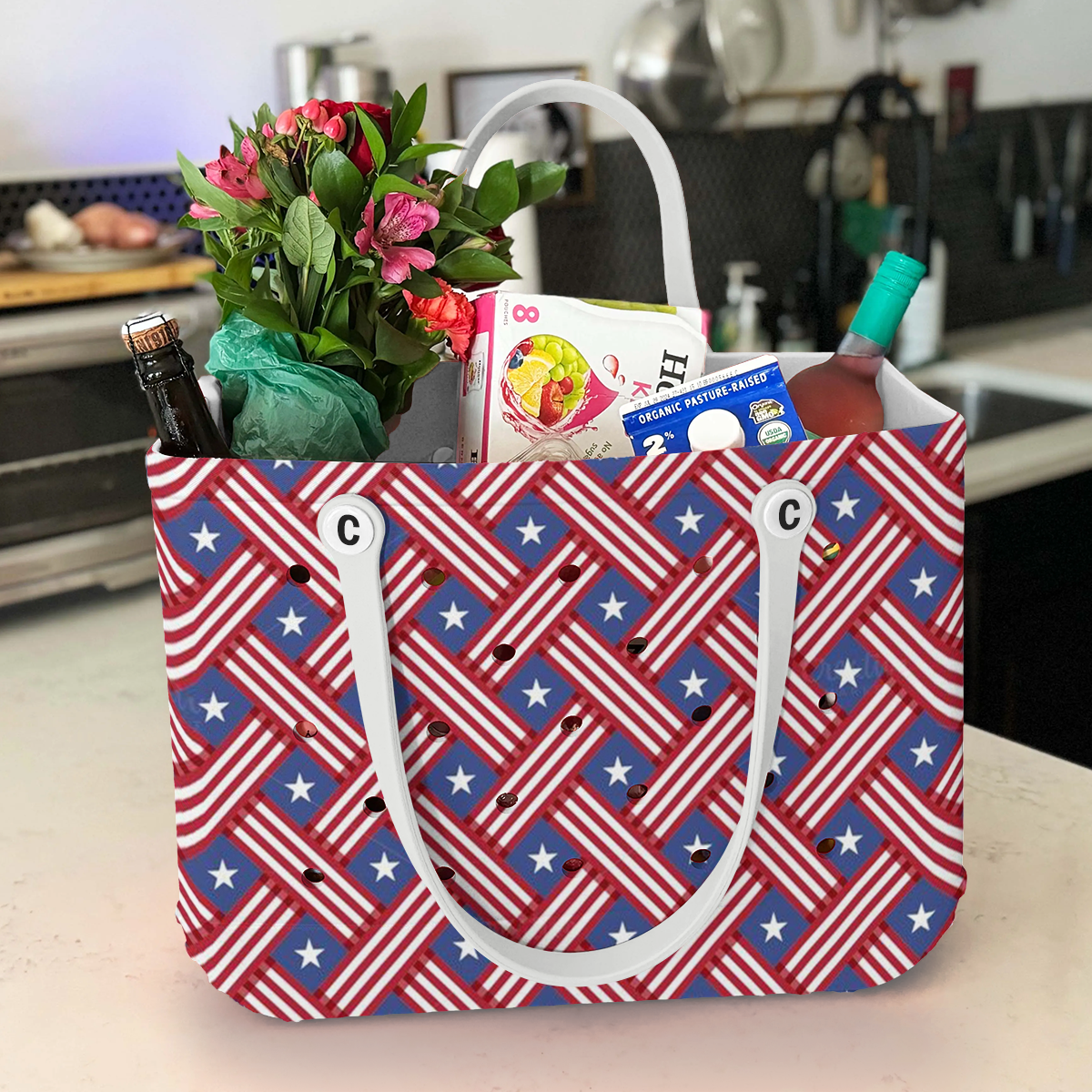 Spheregoods Cee™ Bag Patchwork of Patriotism