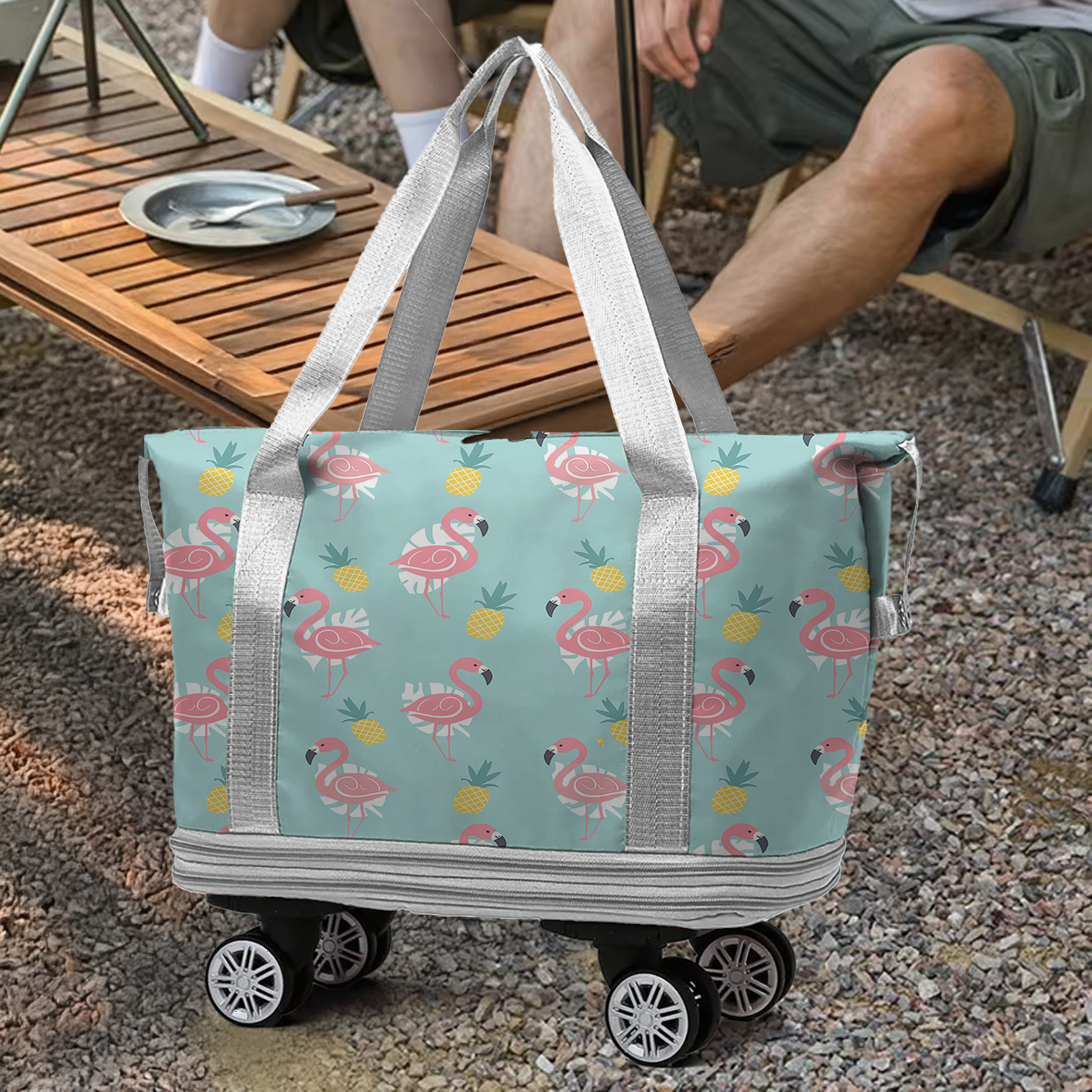 Spheregoods Luggage Bag Tropical Flamingo