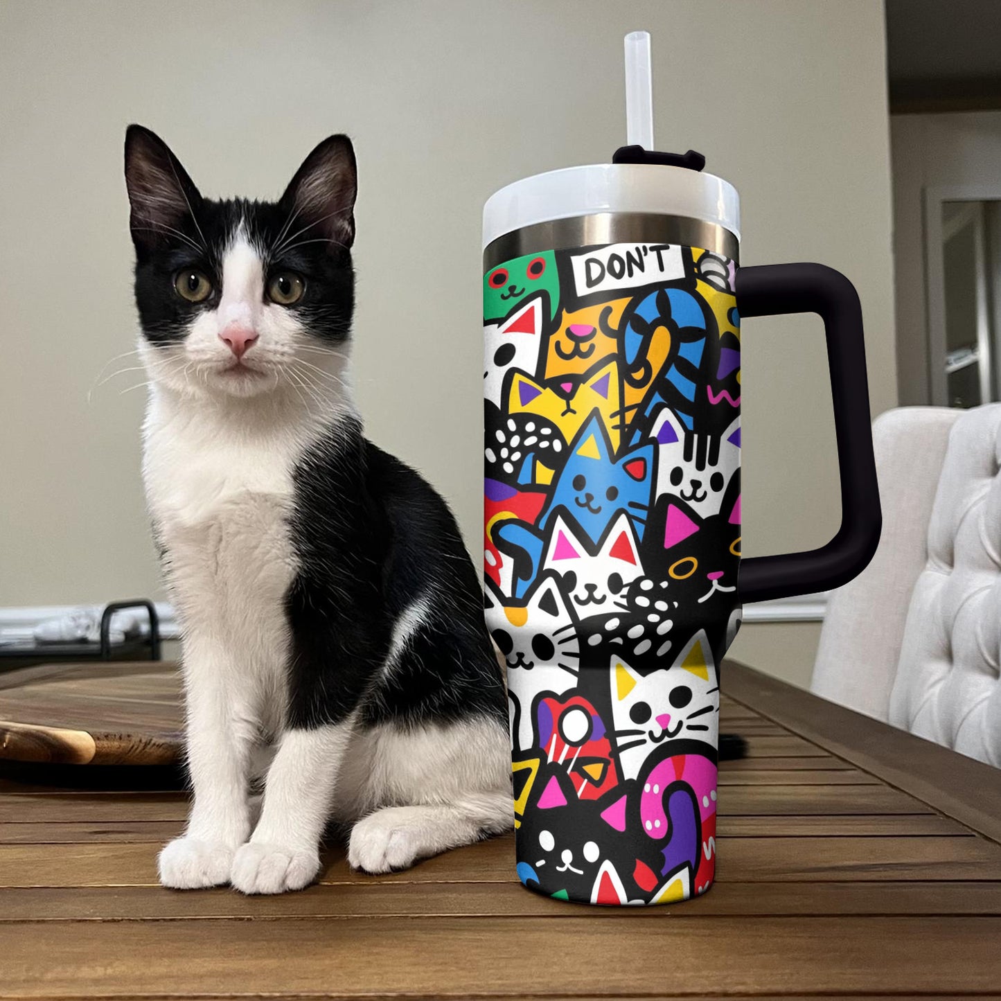 Spheregoods Tumbler Feline Frenzy