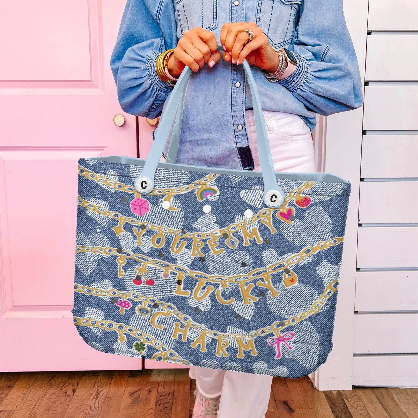 Spheregoods Cee™ Bag Lucky Denim Charm