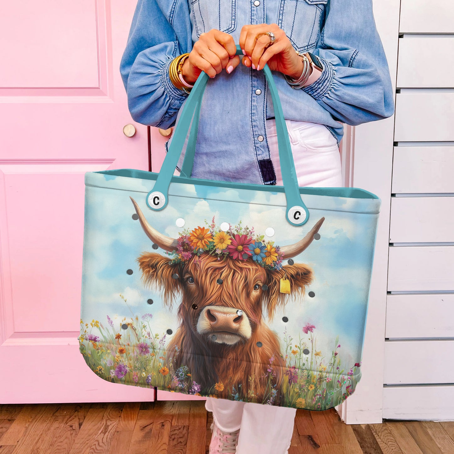 Spheregoods Cee™ Bag Flowered Cow