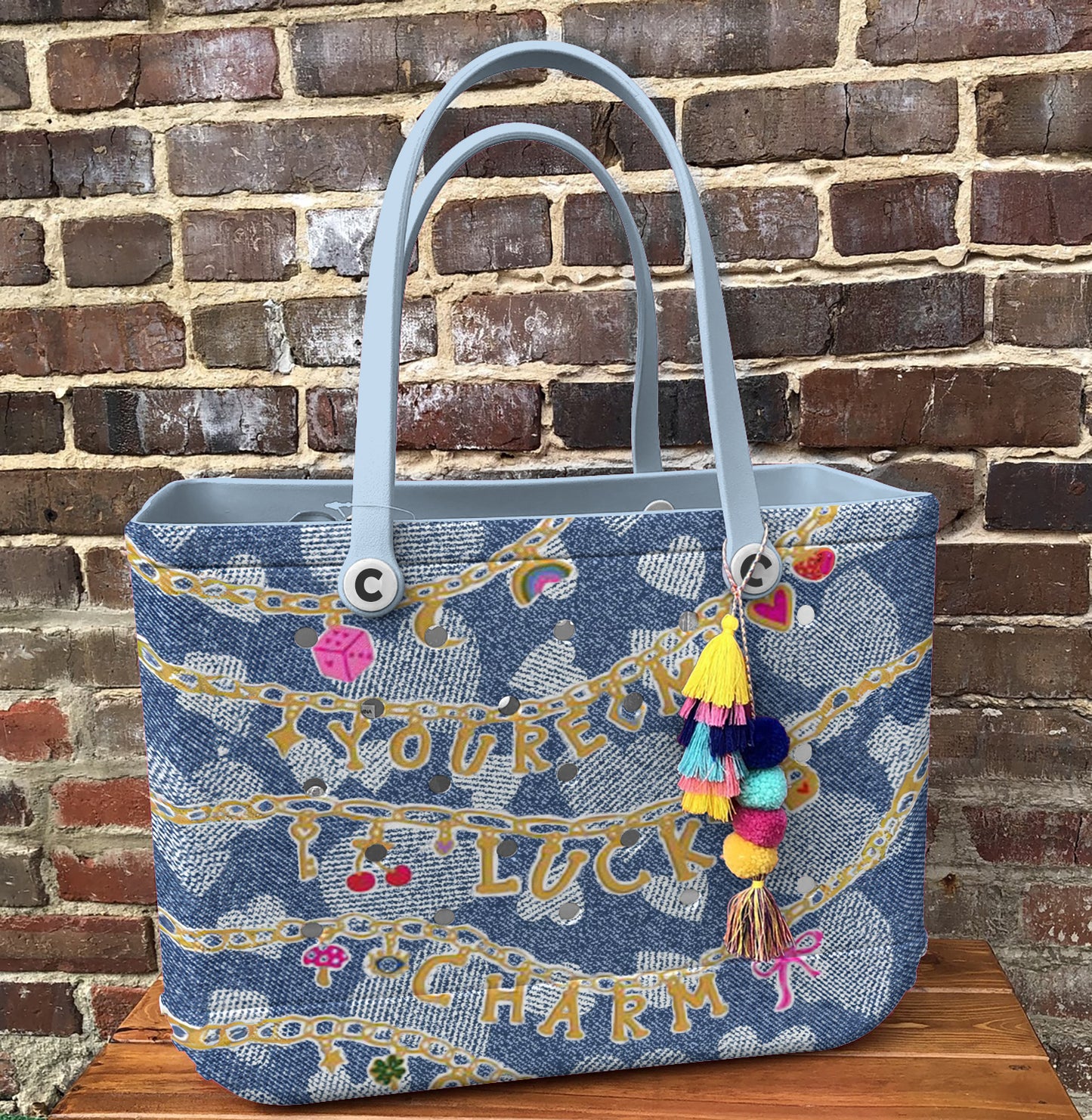 Spheregoods Cee™ Bag Lucky Denim Charm