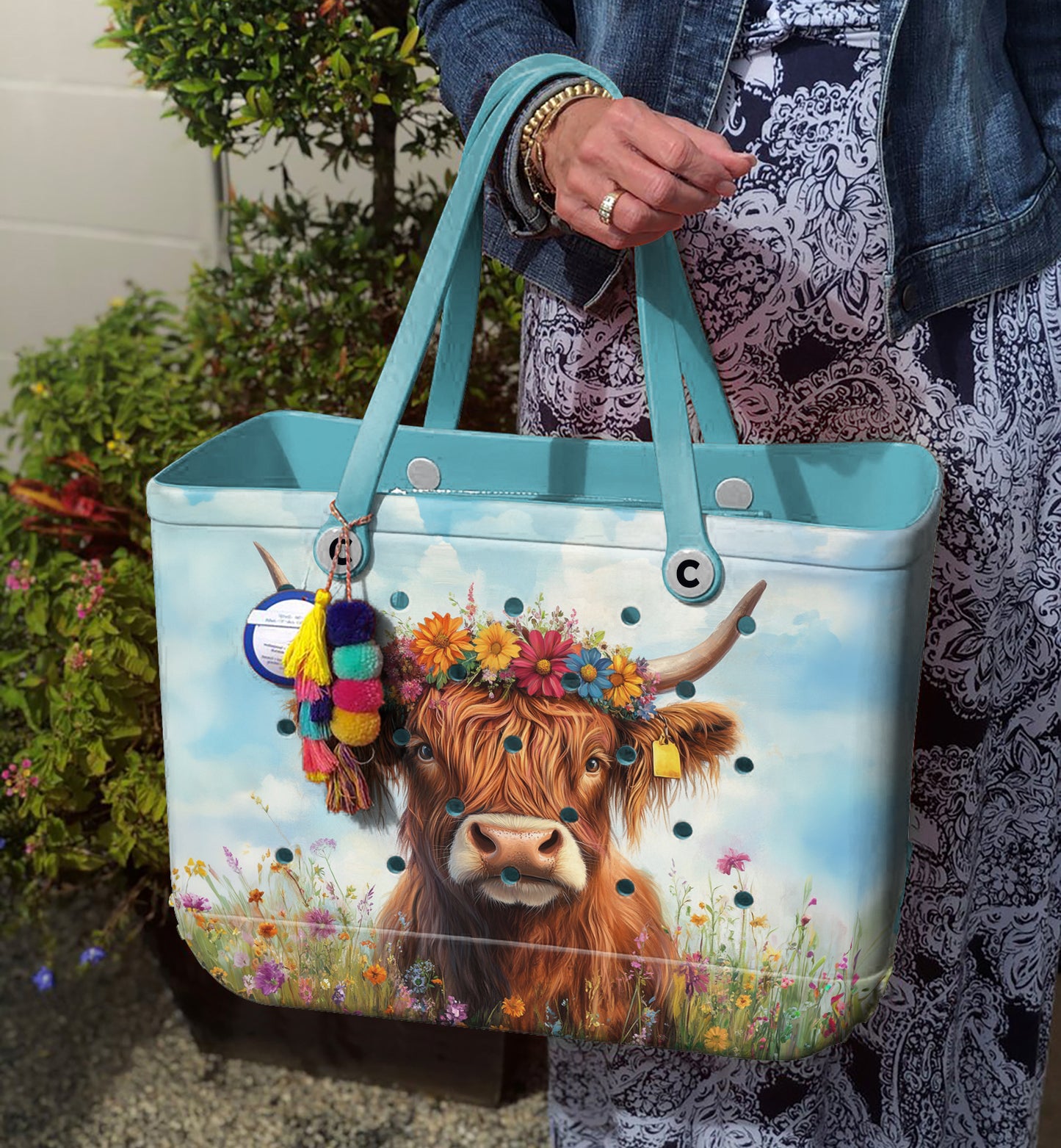 Spheregoods Cee™ Bag Flowered Cow
