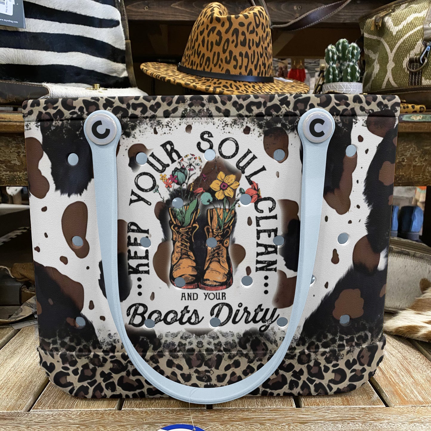 Spheregoods Cee™ Bag Clean Heart, Dirty Boots
