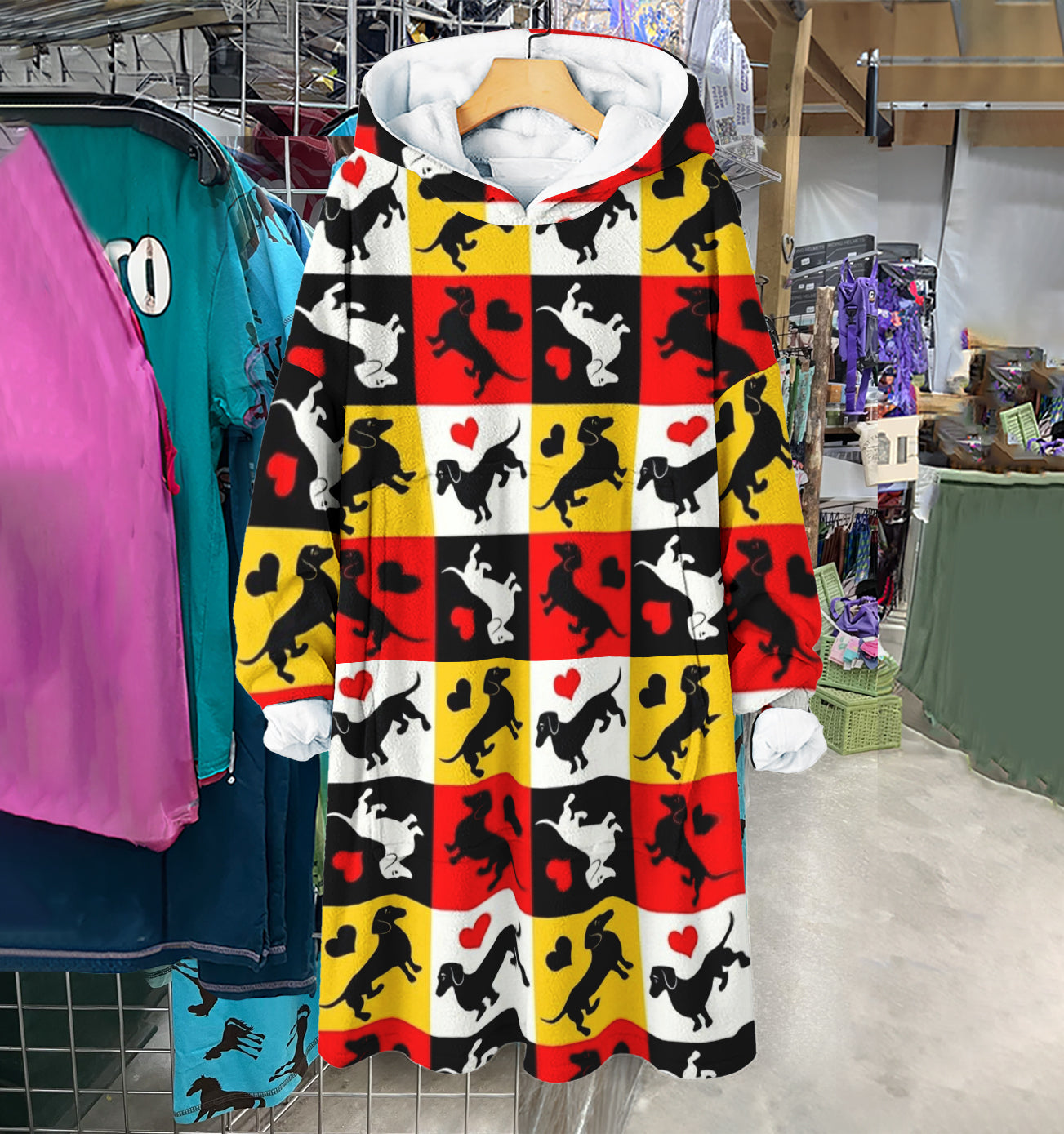 Spheregoods Huggie Blanket Doxie Love Patch