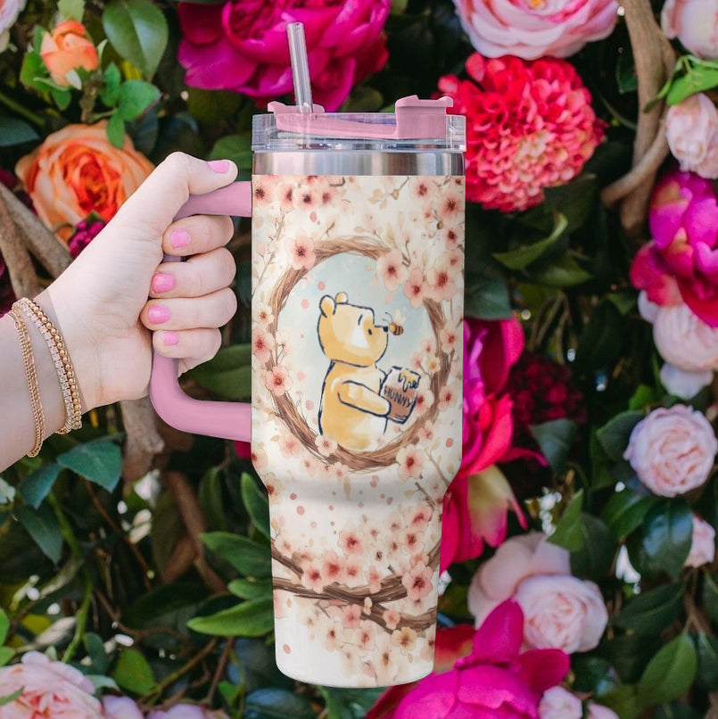 Spheregoods Tumbler Cherry Blossom Bear