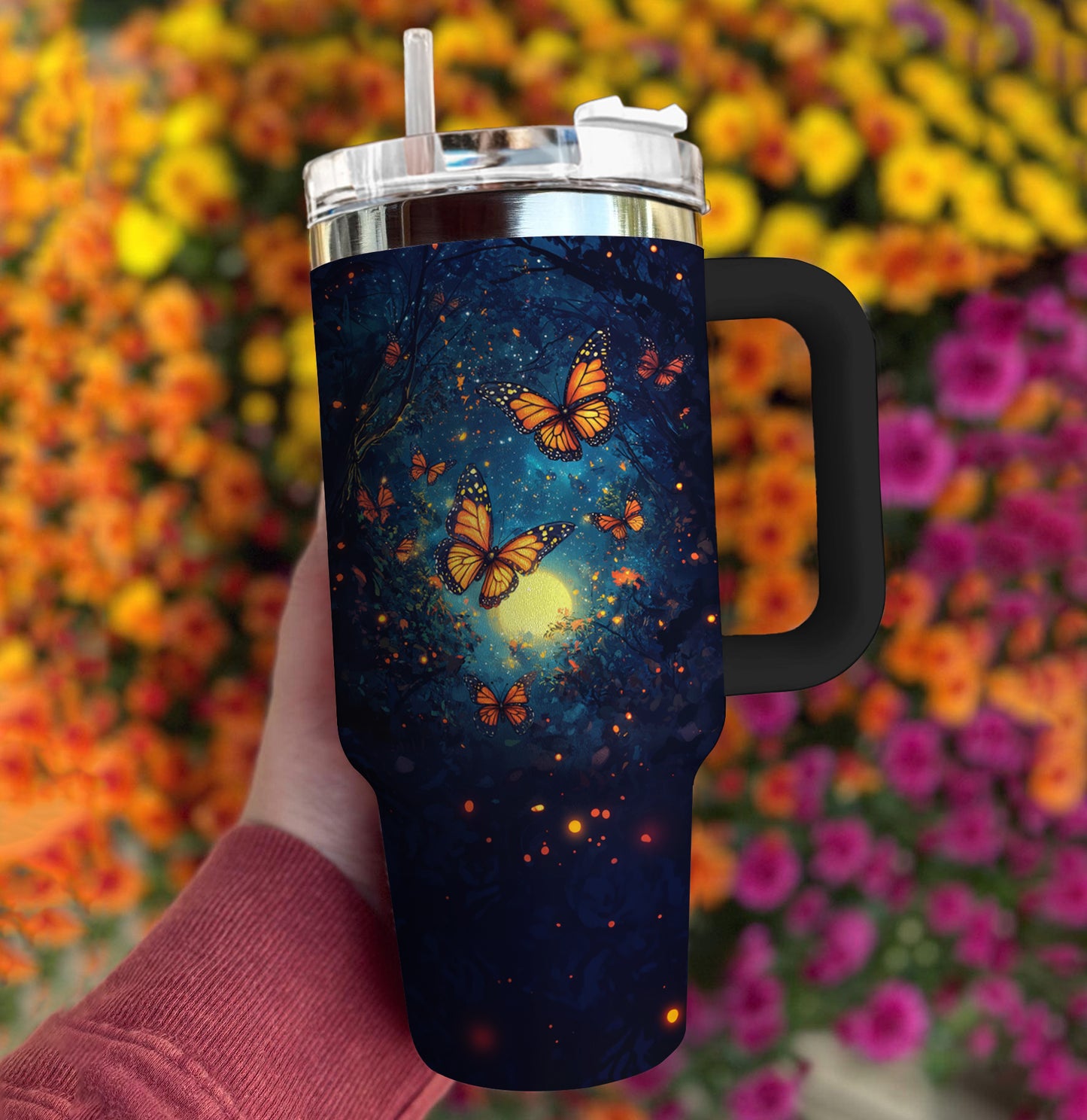 Spheregoods Tumbler Moonlight Butterflies