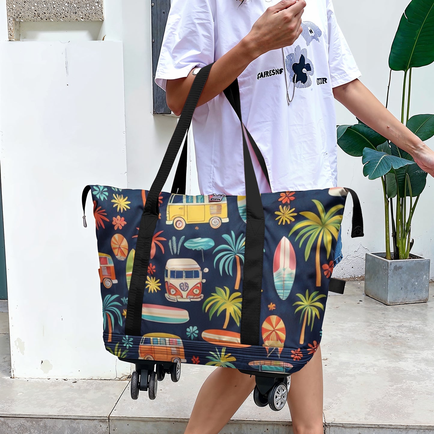 Spheregoods Luggage Bag Tropical Camper