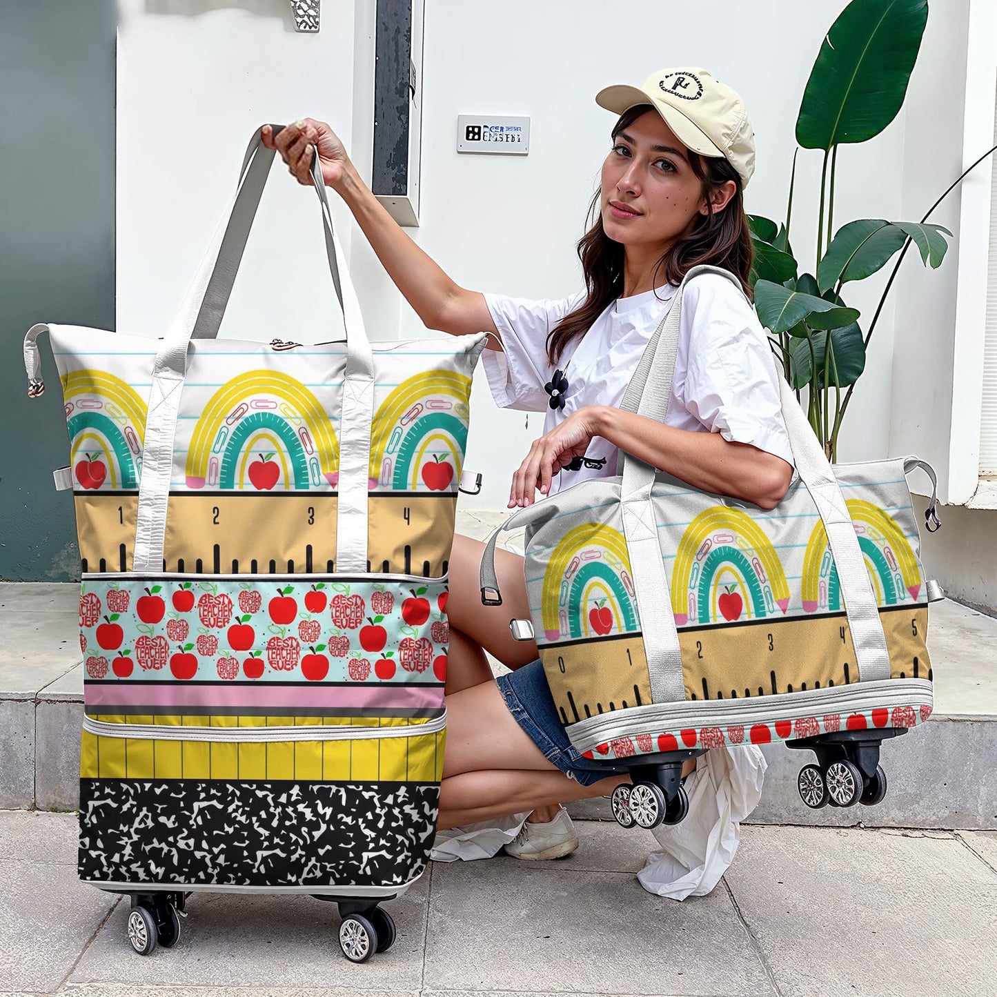 Spheregoods™ Luggage Bag Teacher Vibes
