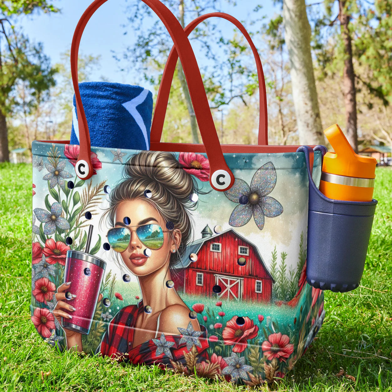 Spheregoods Cee™ Bag Red Barn Farm Straight