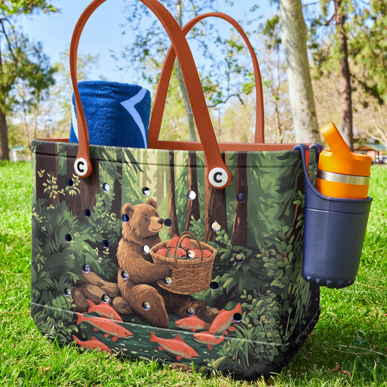Spheregoods Cee™ Bag Fishing Bear Bliss