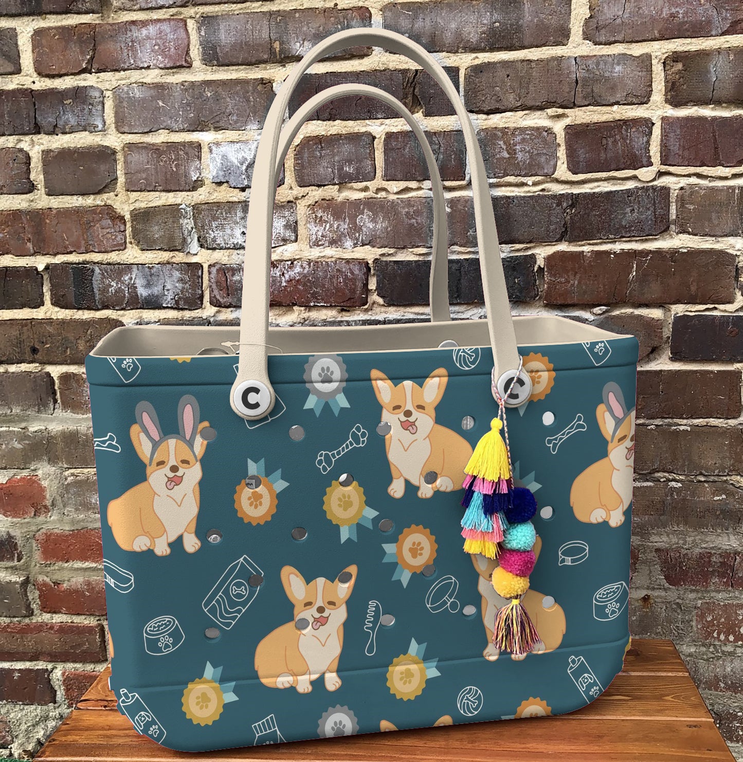 Spheregoods Cee™ Bag Playful Corgi Charm