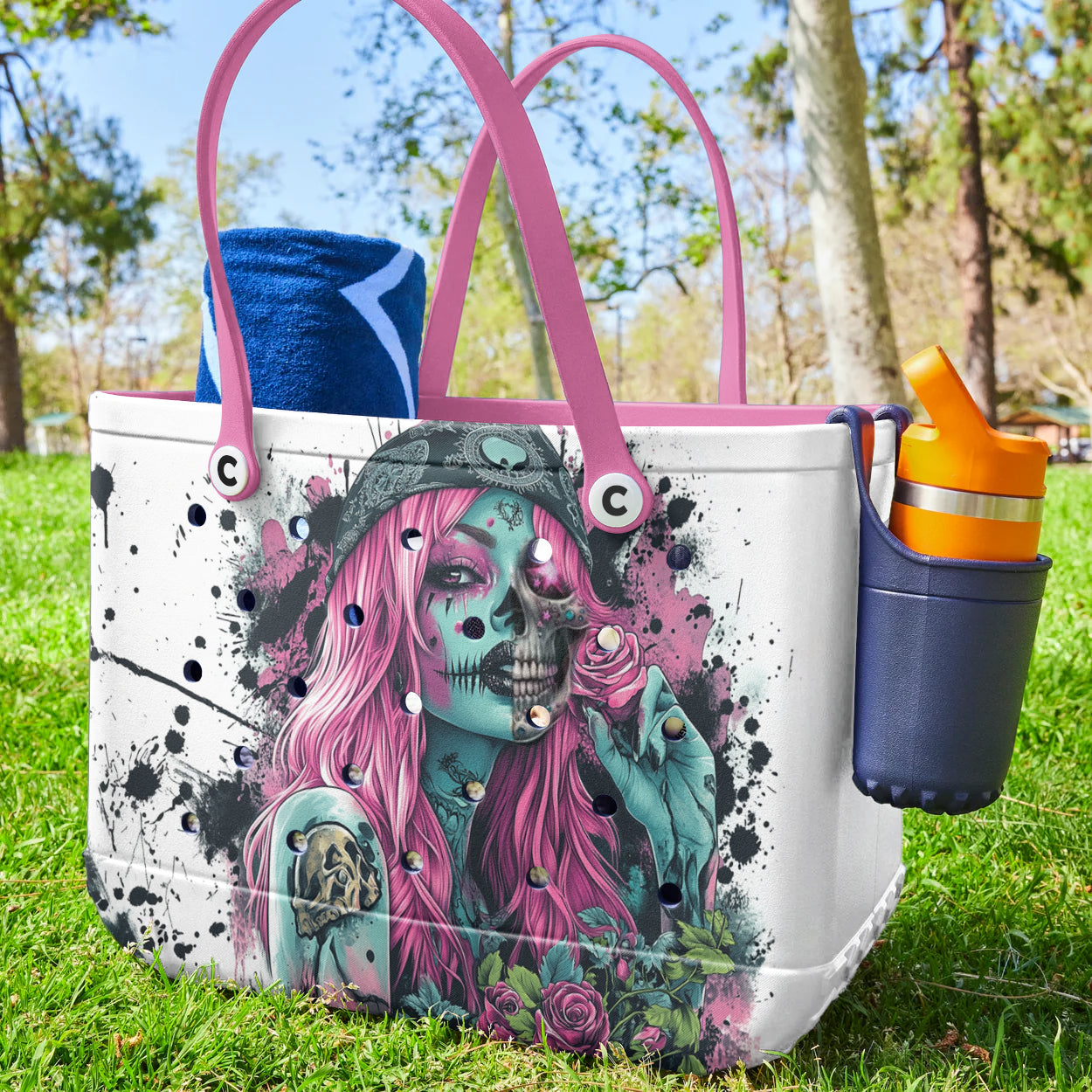 Spheregoods Cee™ Bag Crimson Rose Skull