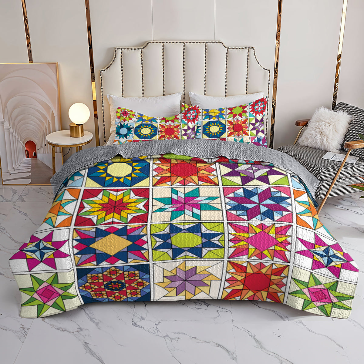Spheregoods All Season Quilt 3-Piece Set Super Stars