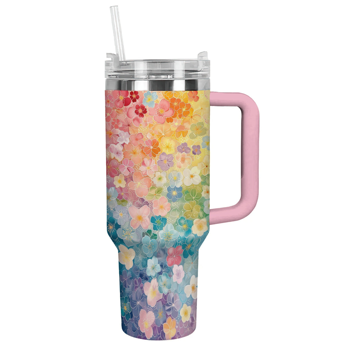 Spheregoods Tumbler Rainbow Floral