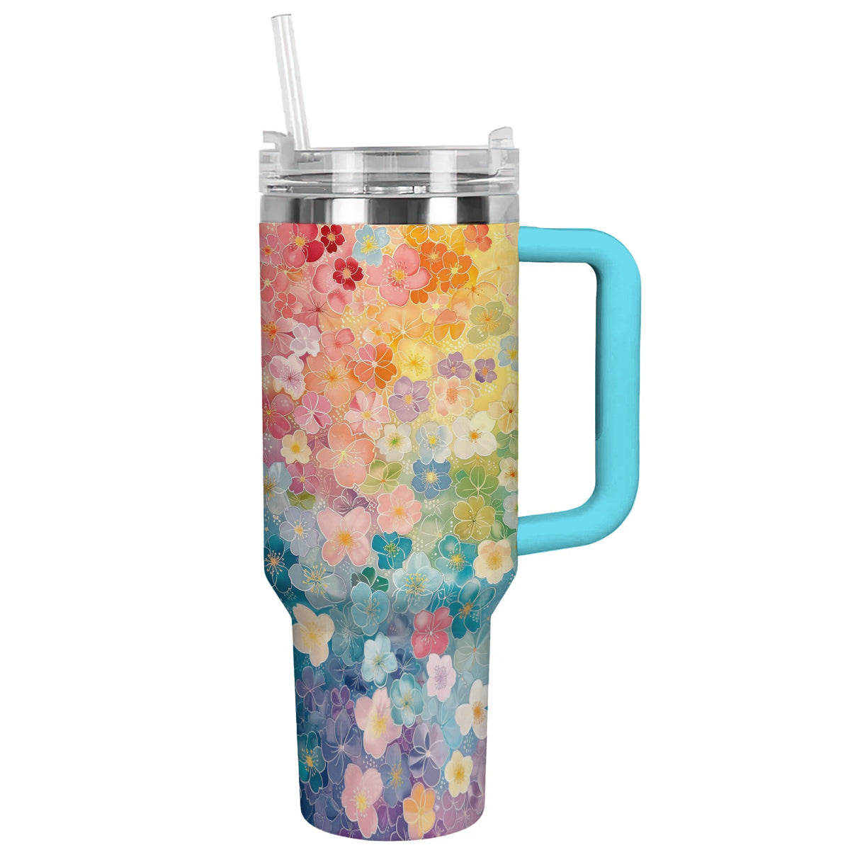 Spheregoods Tumbler Rainbow Floral