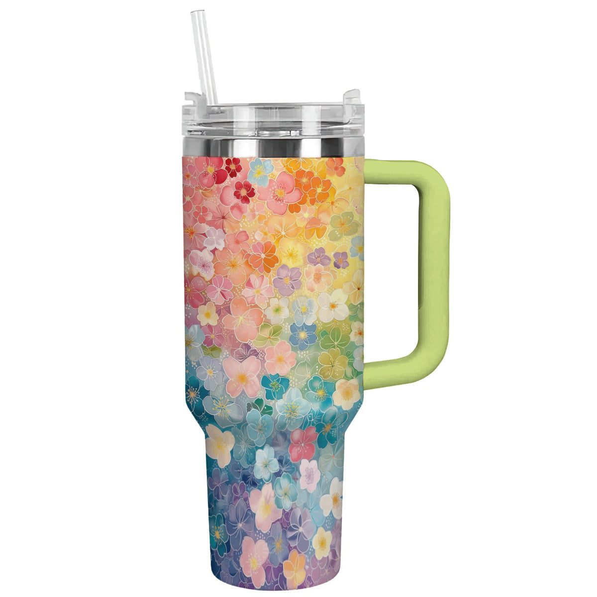 Spheregoods Tumbler Rainbow Floral