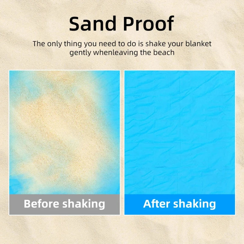 Extra Large Waterproof Beach Mat – Sand-Free & Portable