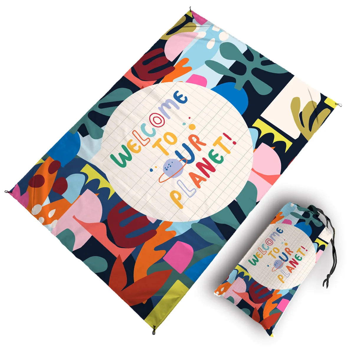 Colorful Waterproof Picnic Mat – Sandproof & Portable