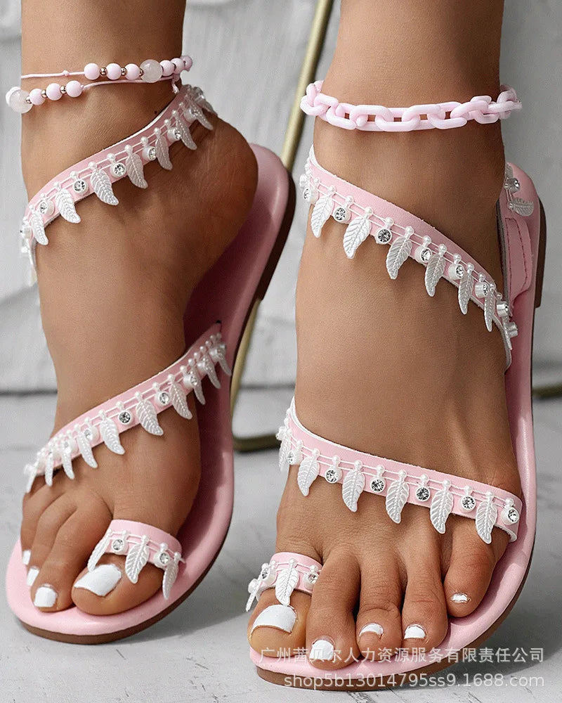 SphereGoods Butterfly Y2K Lace-Up Sandals