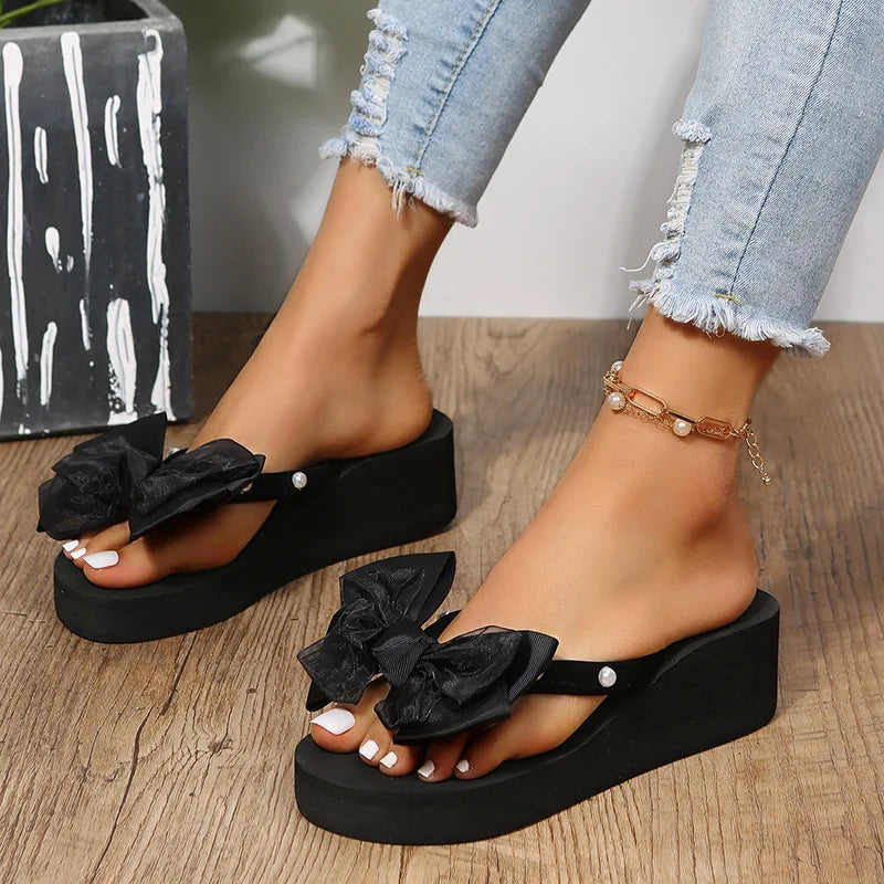 SphereGoods Women's Platform Flip-Flops