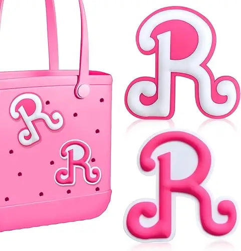 2PCS Alphabet Charms – 3D Letter Accessories for Personalizing Beach Bags