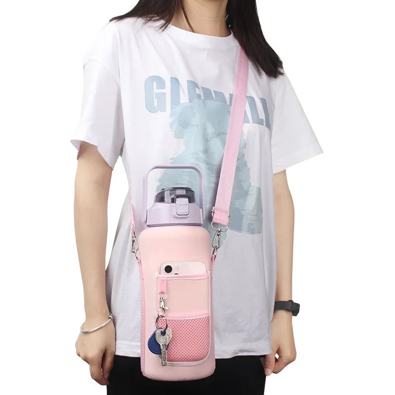 2L Water Bottle Sleeve – Insulated Case with Strap for Outdoor & Sports Use