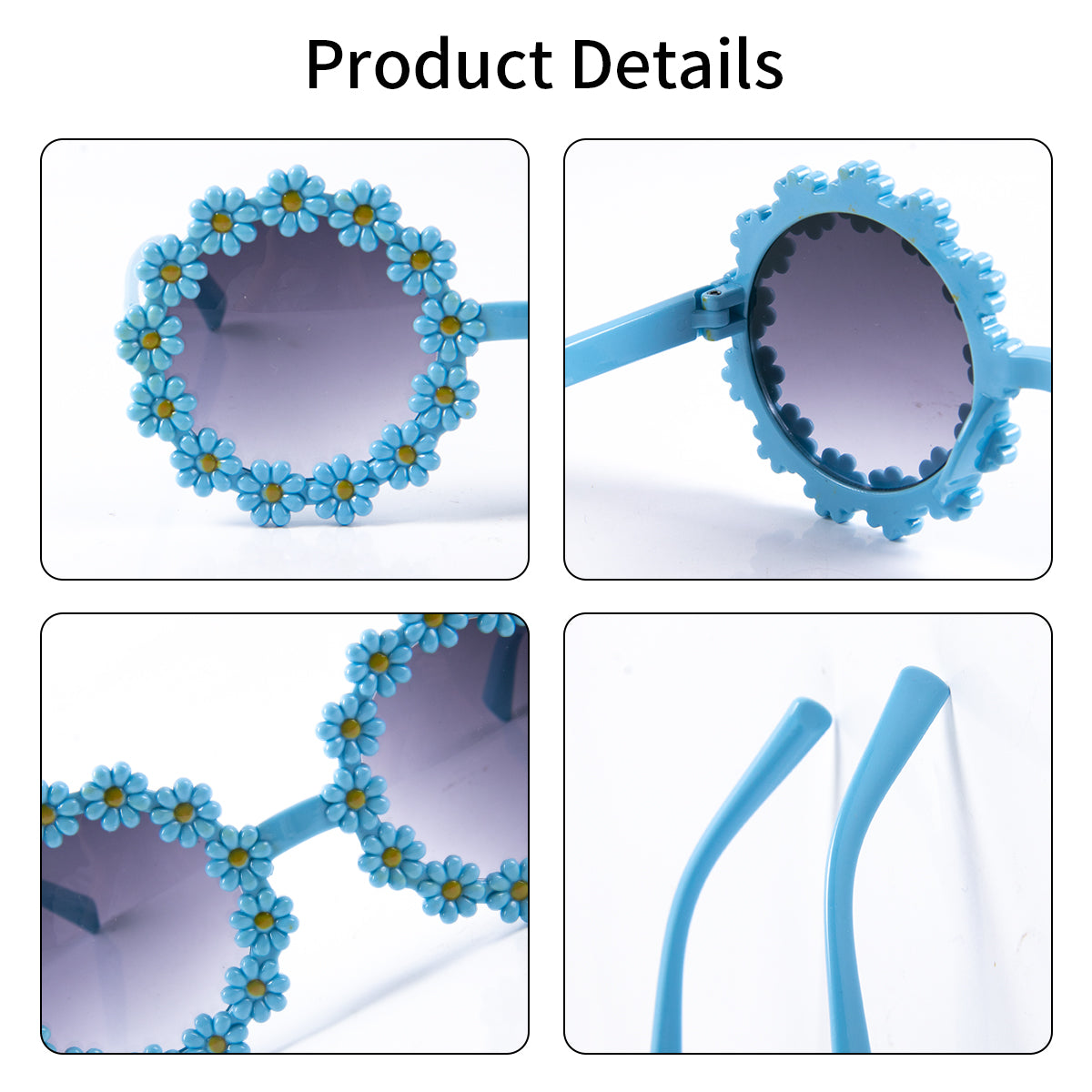 Spheregoods 5PCS Daisy Flower Sunglasses β Fun Party Photo Props