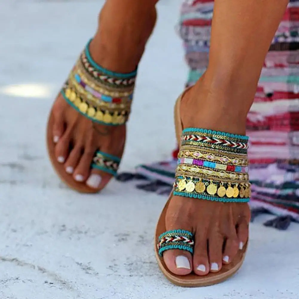SphereGoods Tassel Flip-Flops