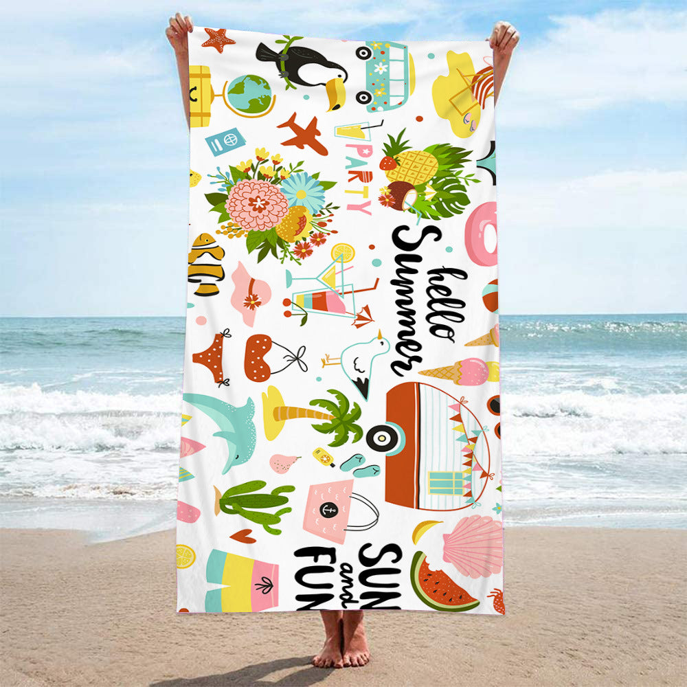 Fruit-Themed Beach Towel & Picnic Mat – Summer Fun Blanket