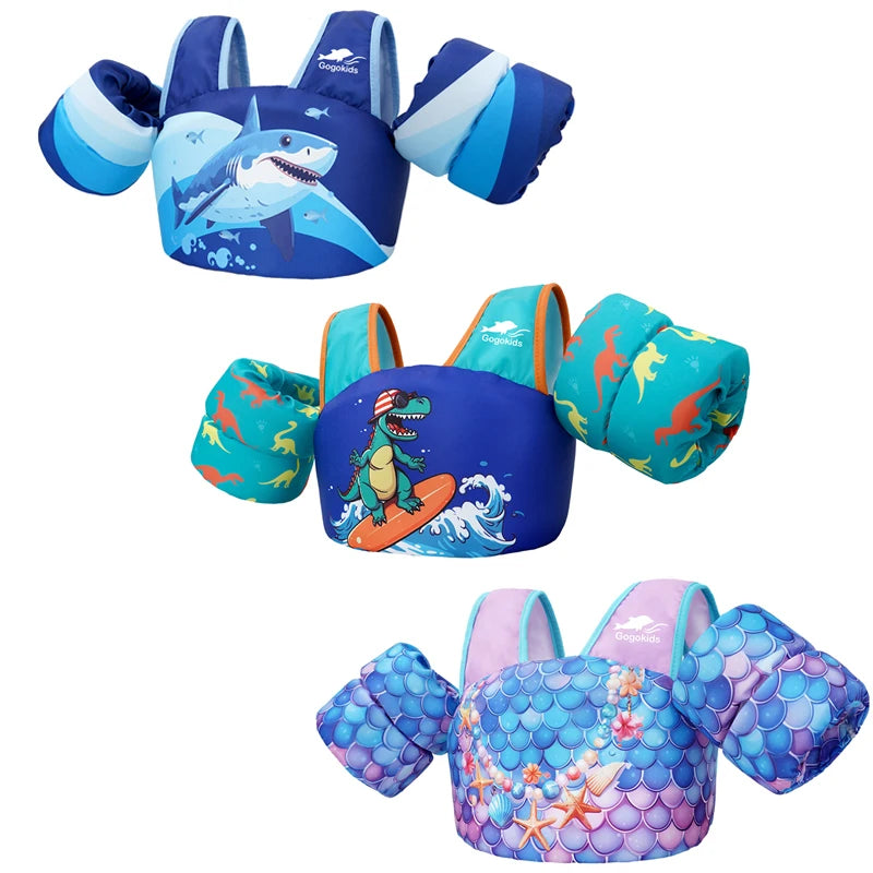 SphereGoods Kids' Float Vest with Arm Sleeves – Safe & Fun Swimming Aid