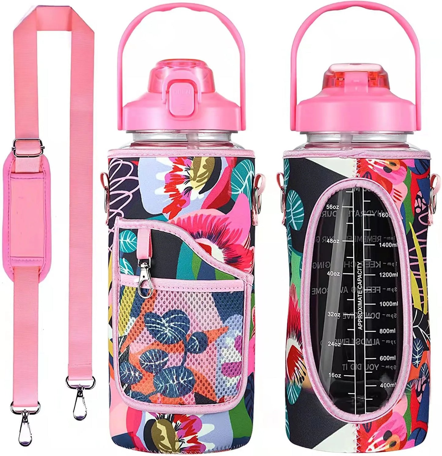 2L Water Bottle Sleeve – Insulated Case with Strap for Outdoor & Sports Use
