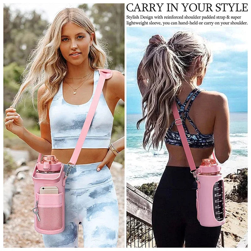 2L Water Bottle Sleeve – Insulated Case with Strap for Outdoor & Sports Use