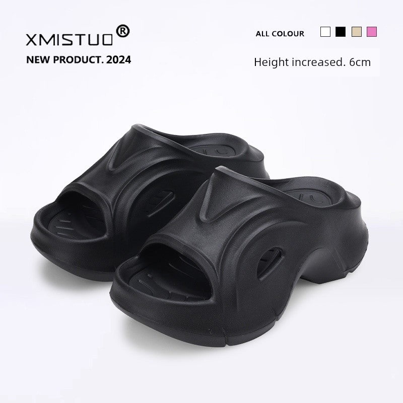 Platform Shoes Summer Outwear Fashion Thick Sole Non Slip Slippers