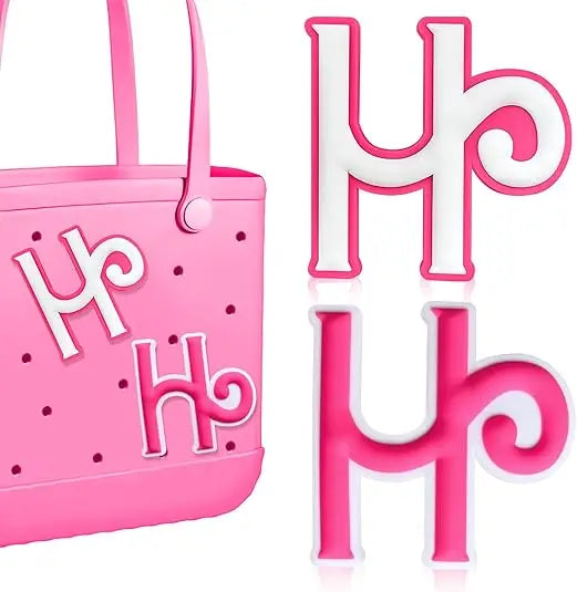 2PCS Alphabet Charms – 3D Letter Accessories for Personalizing Beach Bags