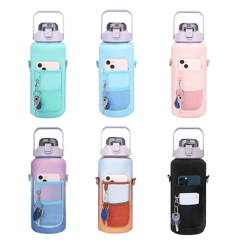 2L Water Bottle Sleeve – Insulated Case with Strap for Outdoor & Sports Use