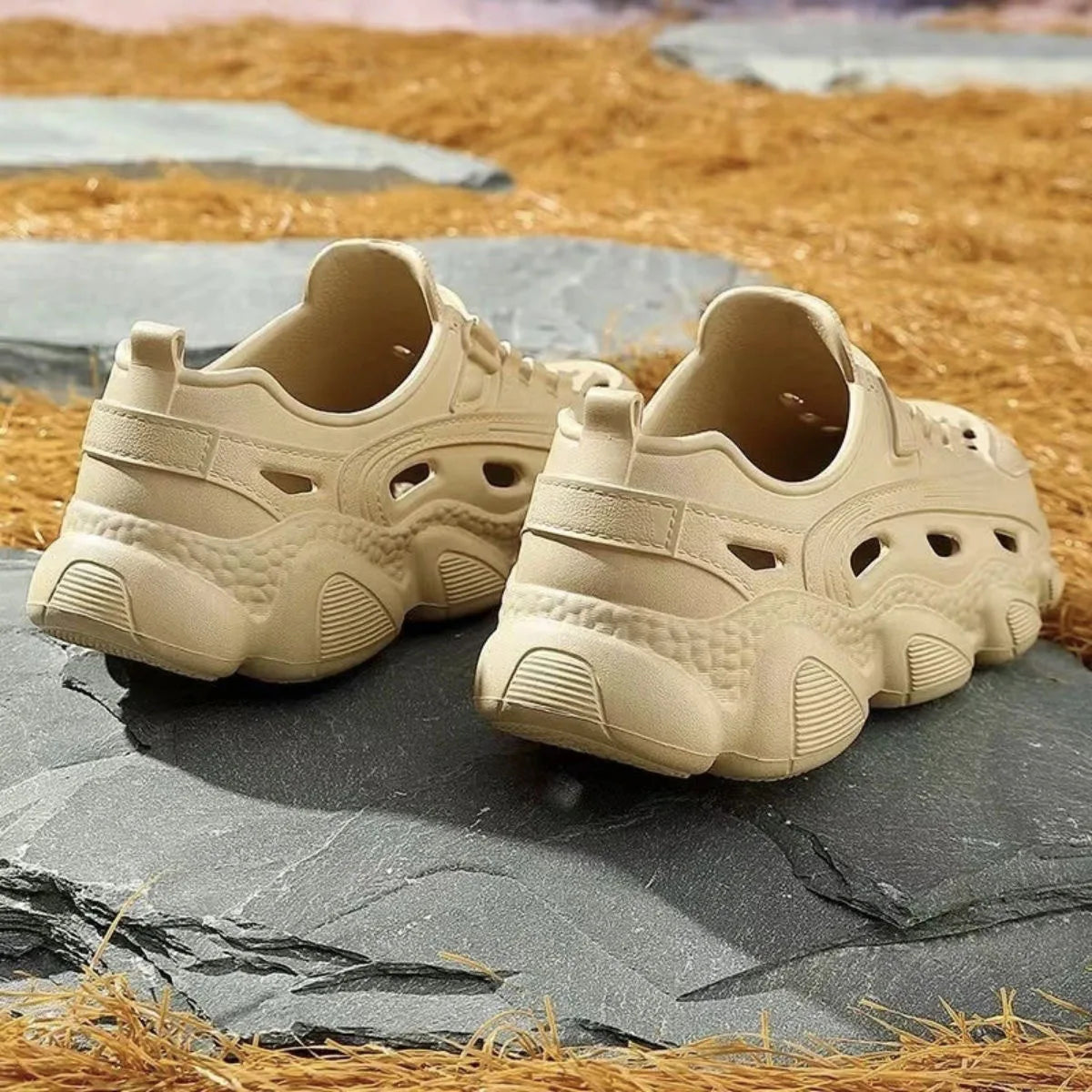 Men’s Trendy EVA Sandals – Thick Sole, Non-Slip & Breathable Beach Slippers