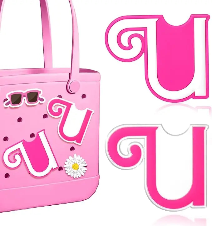 2PCS Alphabet Charms – 3D Letter Accessories for Personalizing Beach Bags