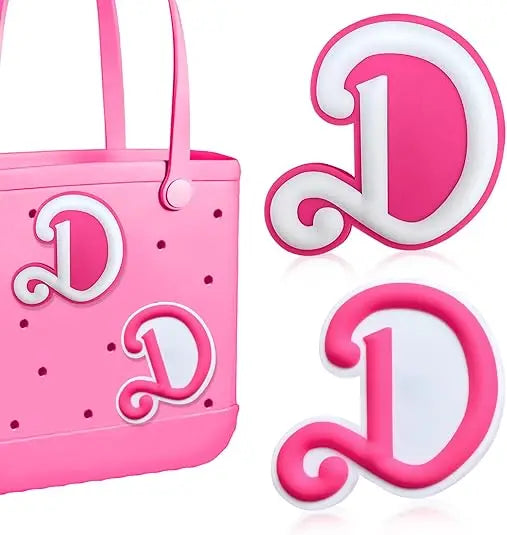 2PCS Alphabet Charms – 3D Letter Accessories for Personalizing Beach Bags