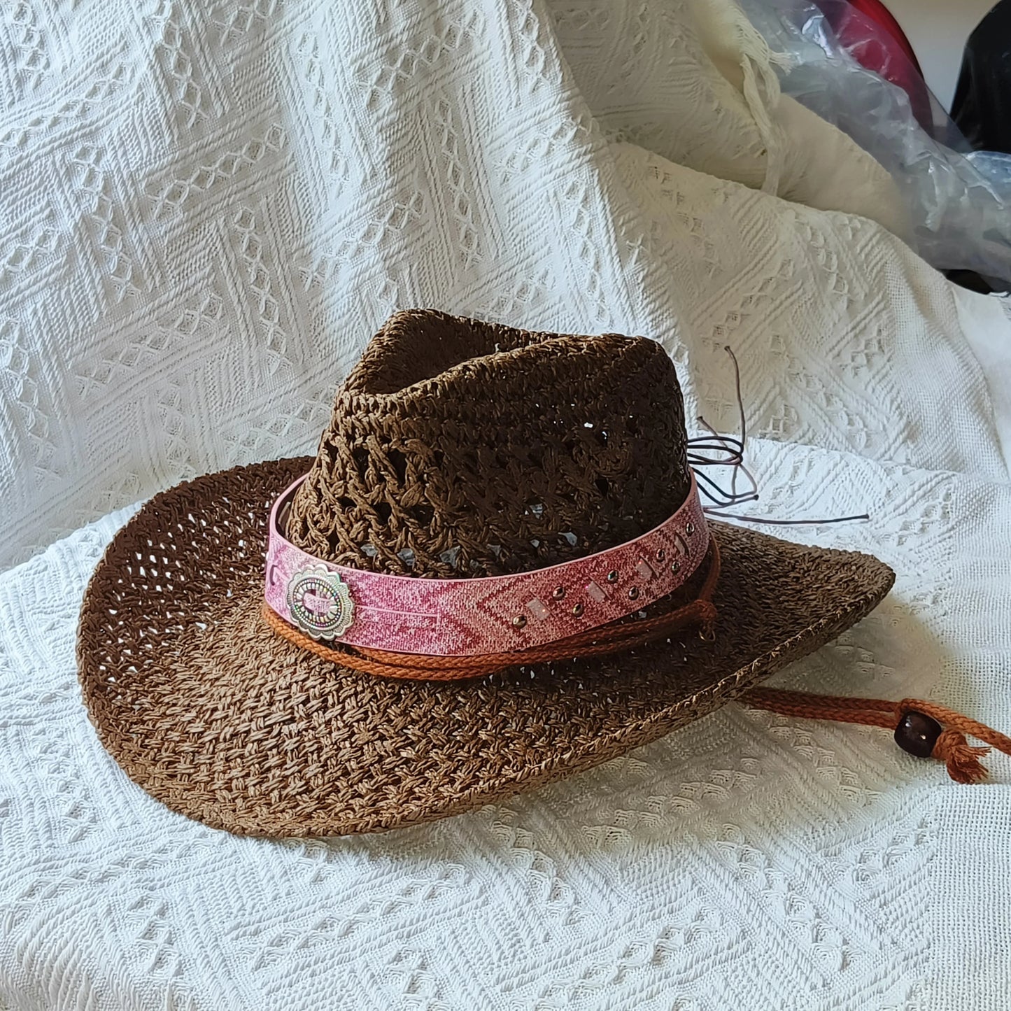 SphereGoods Natural Cowboy Hat