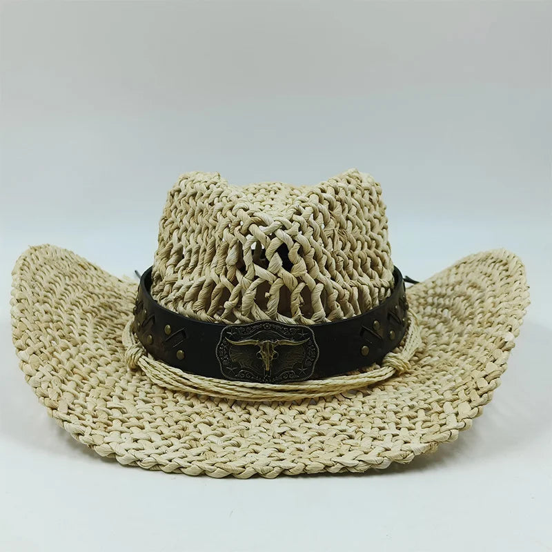 SphereGoods Natural Cowboy Hat